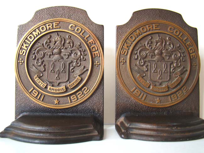 A pair of SKIDMORE COLLEGE vintage Bookends — image 2